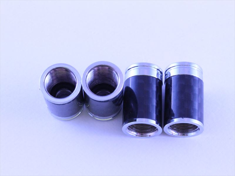 タイヤ エアバルブ キャップ リアルカーボン ユニオンジャック 4個セット 送料無料 BMW MINI ミニ などに エアーバルブ キャップ アクセサリー カスタム パーツ カーボン R55 R56 R57 R58 R59 R60 R61 F54 F55 F56 F57 F60