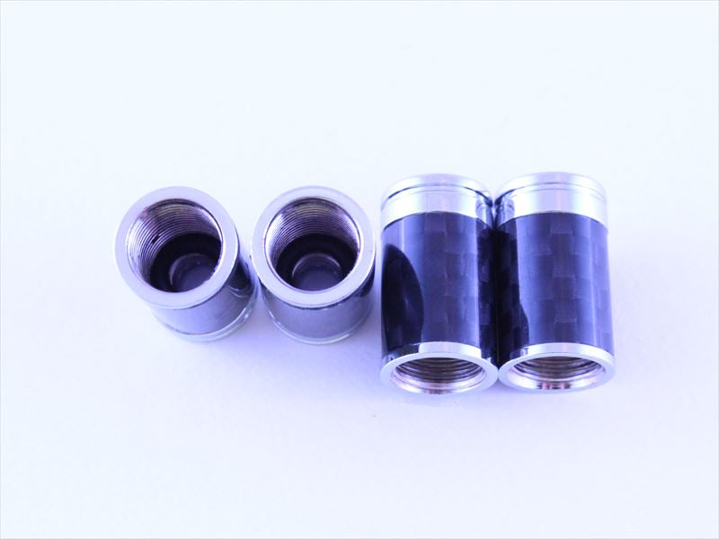 タイヤ エアバルブ キャップ リアルカーボン チェッカーフラッグ 4個セット 送料無料 BMW MINI ミニ などに エアーバルブ キャップ アクセサリー カスタム パーツ カーボン R55 R56 R57 R58 R59 R60 R61 F54 F55 F56 F57 F60 車用品 ドレスアップ