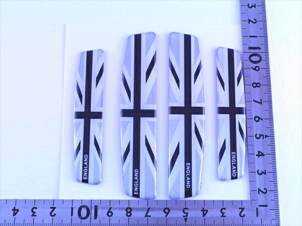 ドアエッジ プロテクター ステッカー ブラックユニオンジャック 4枚セット 送料無料 汎用 ドアガード キズ防止 BMW MINI ミニクーパー などに アクセサリー カスタム パーツ R55 R56 R57 R58 R59 R60 R61 F54 F55 F56 F57 F60 カスタマイズ