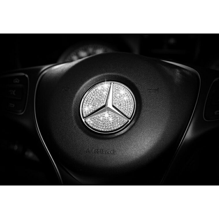 メルセデスベンツ ステアリング エンブレム デコレーション トリム