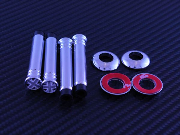 BMW MINI ミニ チェッカーフラッグ ドア ロックピン 4個セット R系/F系適合 送料無料 R55 R56 R57 R58 R59 R60 R61 F54 F55 F56 F57 F60 カスタム パーツ アクセサリー ドアロックピン 内装 ドレスアップ カスタマイズ 車用品 内装パーツ