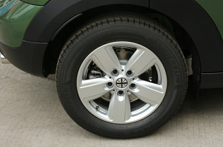 BMW MINI ミニ ブラックユニオンジャック ホイール キャップ ステッカー 4枚入り 送料無料 52mm ホイールキャップ センター シール エンブレム MINI COOPER ミニクーパー カスタムパーツ アクセサリー 外装 ドレスアップ 車用品 ドレスアップ