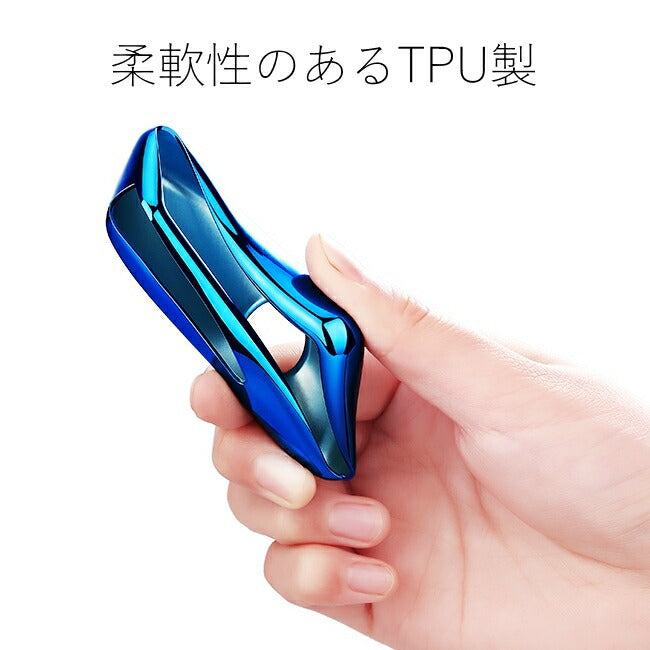 ポルシェ キーカバー メタリック TPU製 全6色 送料無料 キーケース メッキ Porsche カレラ ボクスター ケイマン カイエン マカン パナメーラ など 専用設計 スマートキー キーホルダー カーアクセサリー おしゃれ 女性 男性 人気 カーアクセ 小物
