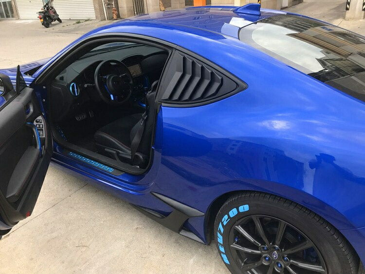 トヨタ 86 / スバル BRZ ウインド ルーバー パネル 左右2枚セット 全3色 送料無料 リア サイド ウィンド クォーター ウインドー 窓 エアロ スポイラー 外装 カーボン ドレスアップ カスタム パーツ 外装パーツ アクセサリー