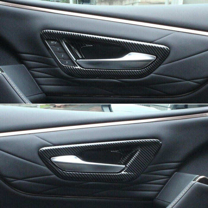 トヨタ 40系 アルファード ヴェルファイア 専用 助手席 運転席 インナー ドアハンドル ガーニッシュ 左右セット カバー アクセサリー カスタム パーツ カスタムパーツ フロント 室内 ドアハンドル トリム カバー ヴェルファイヤ