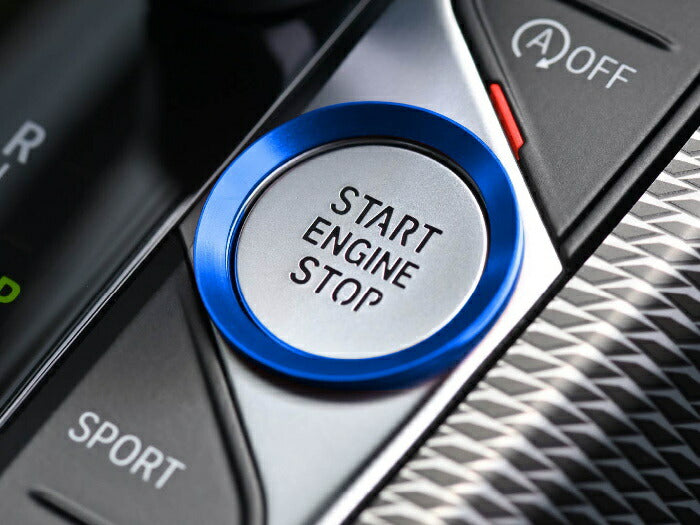 BMW スタートボタン リング F40 F44 G42 G01 G02 G20 G21 G22 G14 G05 G06 G07 G29 など ステッカー 内装 アクセサリー カスタム ドレスアップ パーツ スターターボタン エンジンスタート【カー用品のお店BeeTech】カスタマイズ 車用品 カーインテリア 内装パーツ
