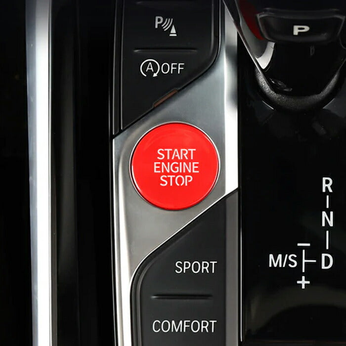 BMW エンジン スタートボタン レッド F40 F44 G20 G21 G22 G14 G01 G02 G05 G06 G07 G29 G42 G80 G82 などに エンジン スタート ストップ ボタン アクセサリー カスタム パーツ 内装 ドレスアップ