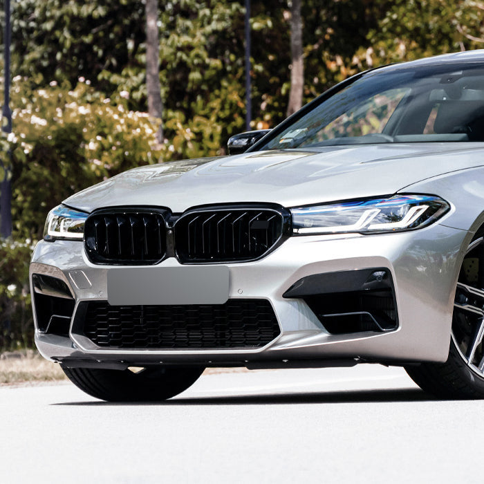 BMW 5シリーズ G30 G31 LCI 後期 ダブルフィン グリル グロスブラック ダブル フィン 交換 エアロ 外装 キドニーグリル フロントグリル 外装 アクセサリー カスタム パーツ カスタムパーツ ドレスアップ