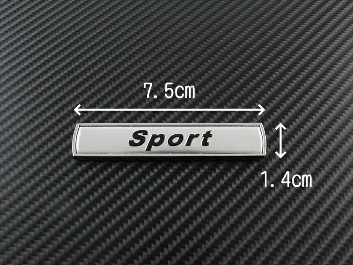 Sport スポーツ エンブレム メタル製 2枚セット 汎用 サイドエンブレム リアエンブレム 両面テープ ステッカー ドレスアップ 車用品 カーアクセサリー おしゃれ 女性 男性 人気 カーアクセ 小物 1000円 ポッキリ ぽっきり 送料無料