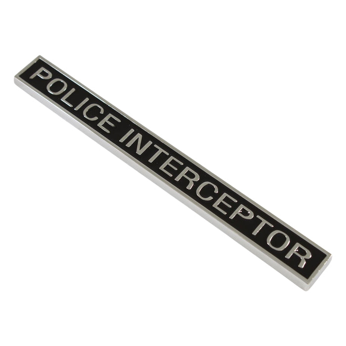 POLICE INTERCEPTOR エンブレム ポリス インターセプター 亜鉛合金製 車 ステッカー シール 3Dメタル 汎用 アクセサリー カスタム パーツ カスタムパーツ ドレスアップ 外装