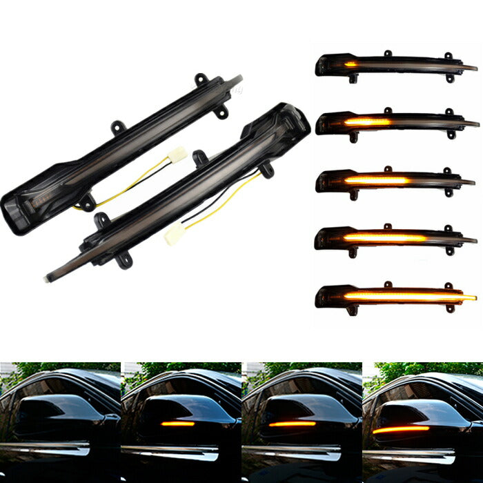 アウディ ドアミラー シーケンシャルウインカー LED Audi Q5 SQ5 8R Q7 SQ7 4L など 流れるウインカー スモークレンズ サイドミラー シーケンシャル ウィンカー【カー用品のお店BeeTech】カスタマイズ 車用品 電飾パーツ ドレスアップ デコレーション