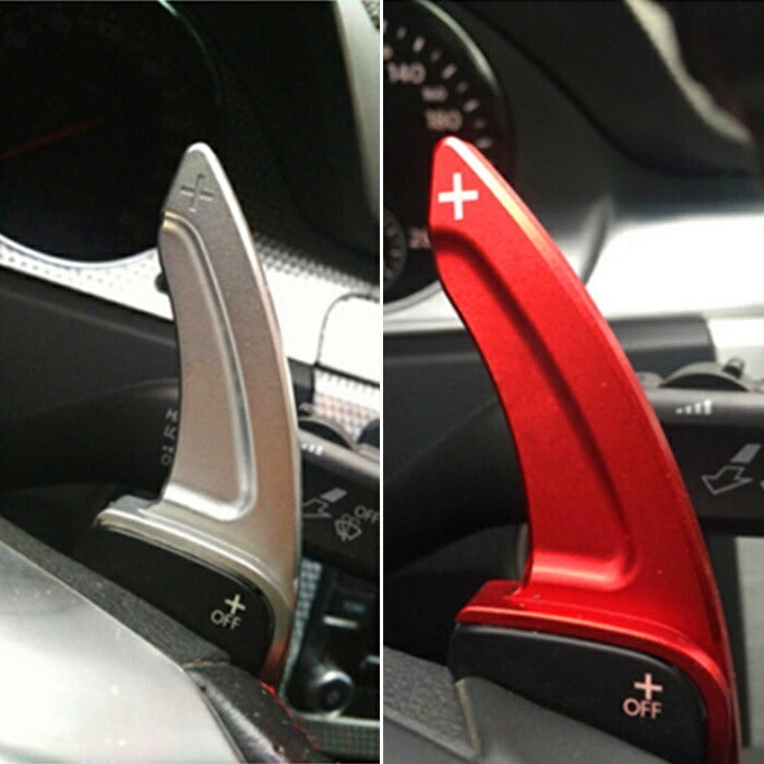 VW フォルクスワーゲン パドルシフト アルミ 全4色 ゴルフ5 ゴルフ6 シロッコ ティグアン トゥアレグ など ステアリング パドル シフト エクステンション アクセサリー パーツ ドレスアップ 内装パーツ