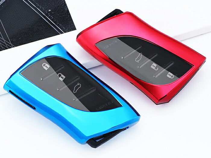 レクサス キーカバー キーケース UX ES LC LS NX LX など メタリック メッキ TPU フルカバー キーホルダー スマートキー キーフォブ カスタム パーツ 新型 RX 車用品 カーアクセサリー おしゃれ