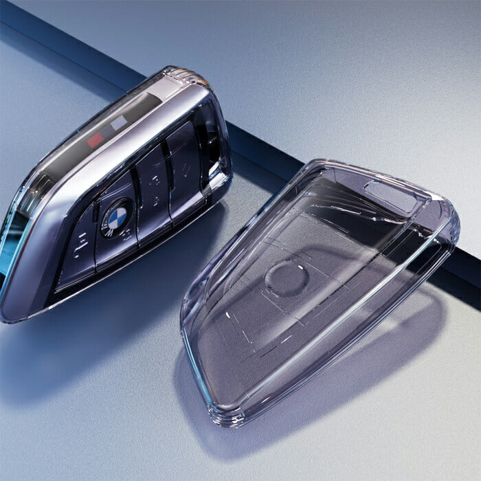 BMW クリア TPU キーケース キーカバー F40 F45 F46 F48 F39 G20 G21 G30 G31 G11 G14 G01 G02 F15 G05 G07 G29 などに キーホルダー メンズ レディース スマートキー アクセサリー カスタム パーツ リモコンケース リモコン カバー