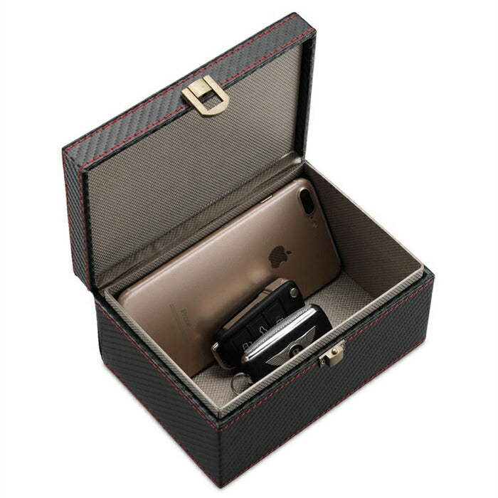 リレーアタック 対策 キーボックス カーボン柄 キーケース キーカバー スマートキー 車 盗難防止 盗難対策 電波遮断 CANインベーダー BOX スマートキーケース リレーアタック対策 リレーアタック防止 対策グッズ 防止用 キーボックス