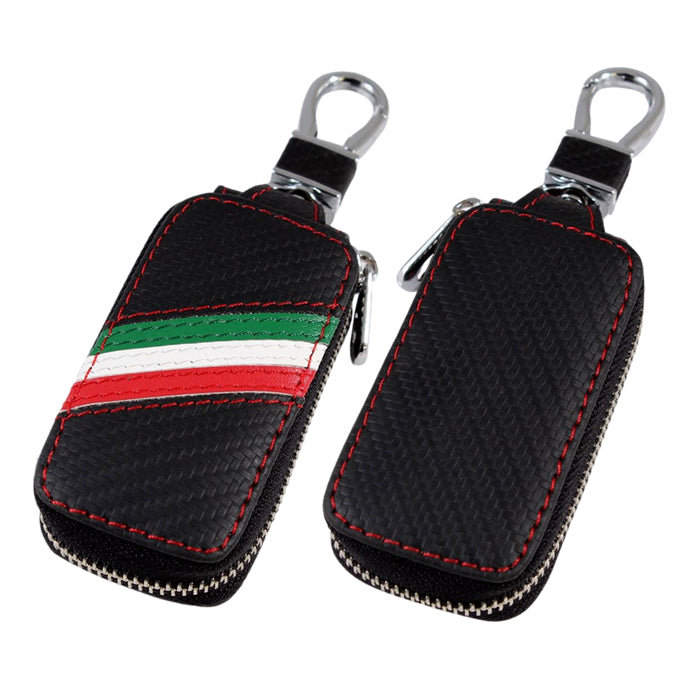 カーボンレザー キーケース イタリア ドイツ フランス 国旗 キーカバー ベンツ BMW アウディ ポルシェ フォルクスワーゲン VW MINI ミニ フィアット アルファロメオ アバルト マセラティ ルノー プジョー シトロエン DS などに最適 メンズ レディース おしゃれ かわいい