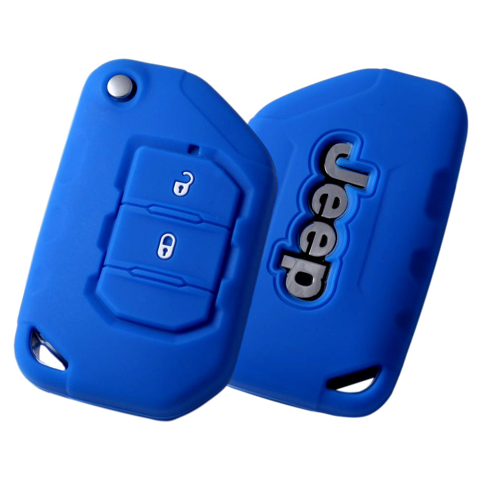 Jeep ジープ キーカバー JL ラングラー JT グラディエーター キーケース シリコン 2つボタン ゴム ラバー スマートキー キーホルダー キーリング おしゃれ アクセサリー カスタム パーツ カスタムパーツ