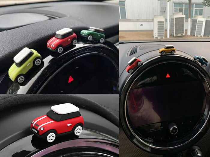 BMW MINI ミニ ラバー ミニカー 両面テープ付き メーター ダッシュボード 液晶モニター 内装 ドレスアップ カスタム アクセサリー パーツ 置き物 人形 ミニクーパー かわいい おしゃれ カスタマイズ 車用品 カーインテリア 内装パーツ