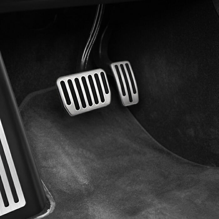 テスラ モデルS モデルX ペダルカバー アルミ製 シルバー TESLA Model S Model X アクセル ブレーキ ペダル カバー アクセサリー カスタム パーツ 内装 ドレスアップ ModelS ModelX カスタマイズ 車用品 カーインテリア 内装パーツ
