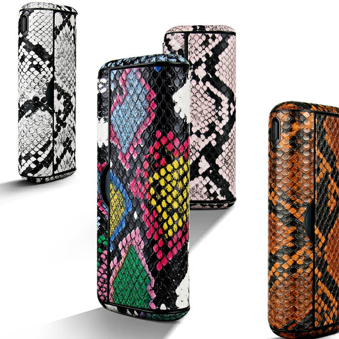 アイコスイルマiプライム アイコスイルマプライム IQOS ILUMA i PRIME IQOS ILUMA PRIME適合品 蛇柄 ヘビ柄 ラップカバー 本体カバー セット へび柄 アイコス イルマ イルマプライム ケース 収納 新型 かわいい