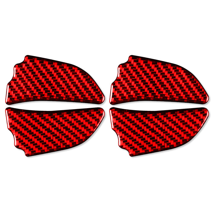 スバル トヨタ インナー ドア ハンドル カバー ステッカー カーボン 4個セット BRZ XV レヴォーグ アウトバック WRX 86 など 傷防止 プロテクター 保護 SUBARU ドレスアップ アクセサリー パーツ カスタムパーツ