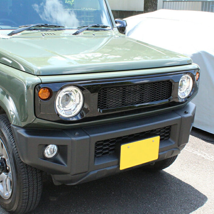 スズキ ジムニー ジムニーシエラ ジムニーノマド フロントグリル JB64W JB74W JC74W ブラック マットブラック カーボン調 ABS製 グリル アクセサリー カスタム パーツ カスタムパーツ