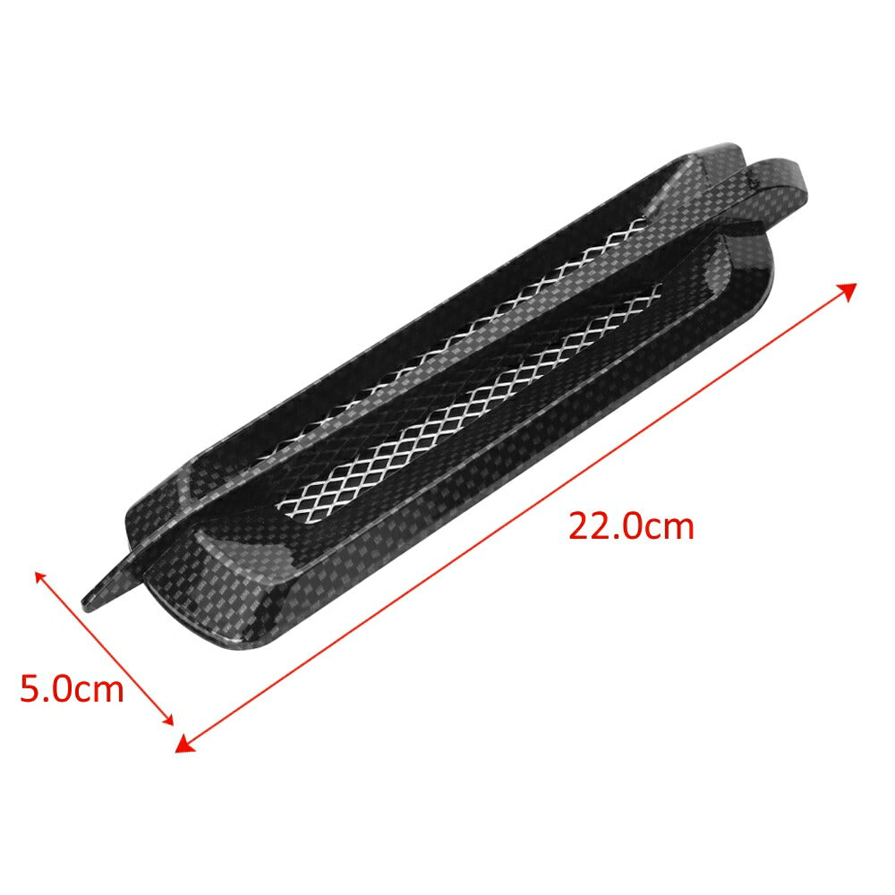 カーボン調 ダミー ダクト 左右セット 汎用 両面テープ 貼り付け フェンダーなどに 外装 ドレスアップ カスタム サイド フィン フェンダーダクト カスタマイズ 車用品 ドレスアップ 外装パーツ アクセサリー 1000円 ポッキリ ぽっきり 送料無料