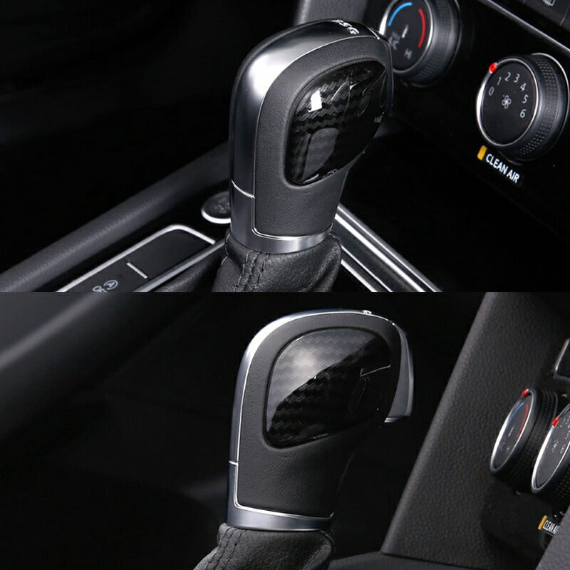 VW シフトノブ カバー カーボン 送料無料 両面テープ貼り付け ステッカー フォルクスワーゲン Volkswagen ゴルフ7 ゴルフ6 MK7 MK6 ティグアン パサート シロッコ ジェッタ カスタム アクセサリー カスタマイズ 車用品 カーインテリア 内装パーツ