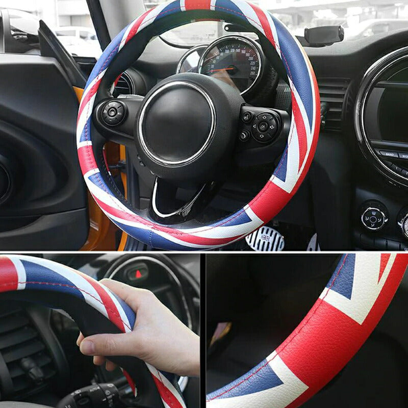 ハンドルカバー 全4色 送料無料 PUレザー製 BMW MINI ミニ クーパー