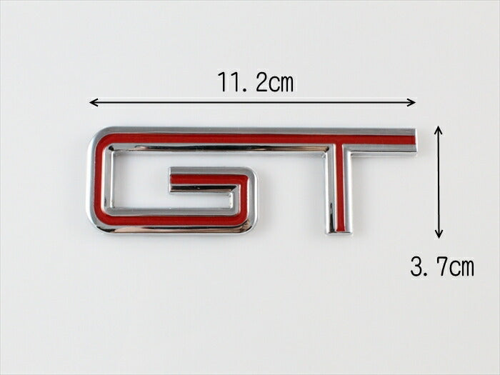 GT ロゴ エンブレム 全2色 送料無料 メタル製 金属性 ステッカー シール 外装 汎用 アメ車 欧州車 国産【カー用品のお店BeeTech】車用品 カーアクセサリー おしゃれ 女性 男性 人気 カーアクセ 小物