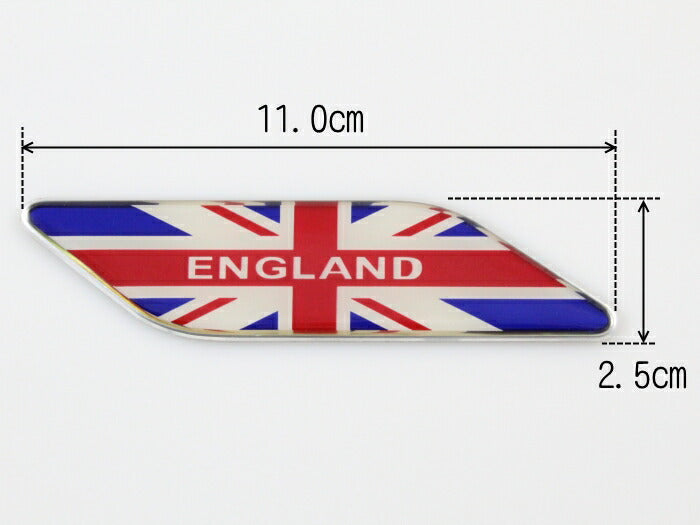ユニオンジャック サイド エンブレム 2枚セット 送料無料 アルミ製 汎用 BMW MINI ミニ などに最適 ステッカー シール MINI COOPER ミニクーパー【カー用品のお店BeeTech】車用品 カーアクセサリー おしゃれ 女性 男性 人気 カーアクセ 小物