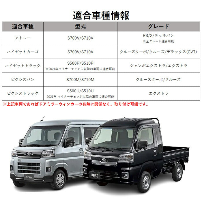 ダイハツ&frasl;トヨタ 新型 アトレー アトレーデッキバン ハイゼットカーゴ