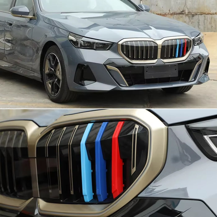 BMW フロント グリル カバー G60 G61 5シリーズ i5 新型 グリルカバー 3色 アクセサリー カスタム パーツ カスタムパーツ 交換 グリルカバー グリルフィン グリルバー インサートトリム 外装 エアロ