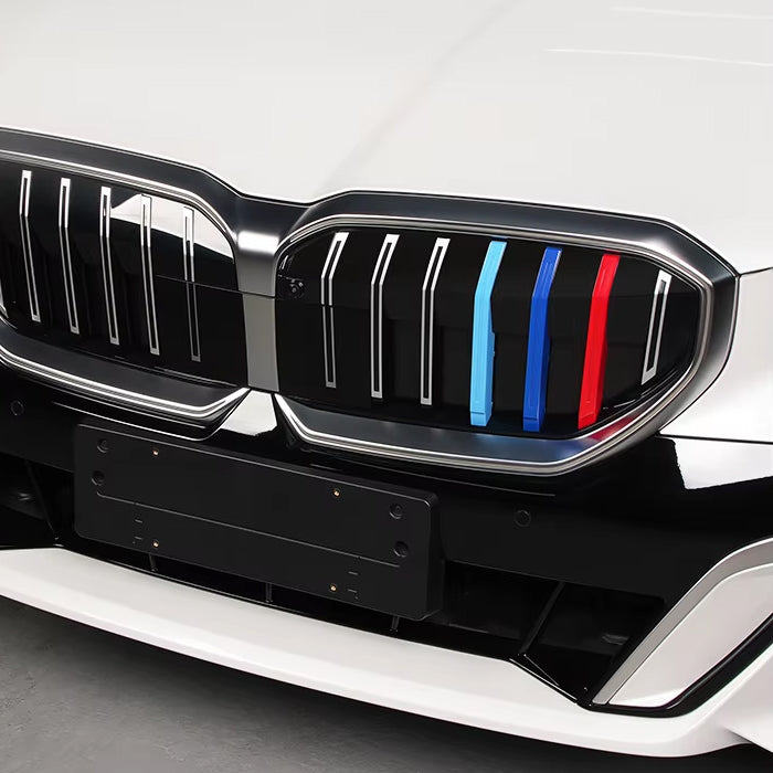 BMW フロント グリル カバー G60 G61 5シリーズ i5 新型 グリルカバー 3色 アクセサリー カスタム パーツ カスタムパーツ 交換 グリルカバー グリルフィン グリルバー インサートトリム 外装 エアロ