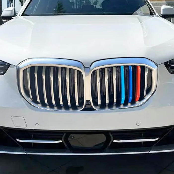 BMW フロント グリル カバー G05 X5 後期 LCI 新型 グリルカバー 3色 アクセサリー カスタム パーツ カスタムパーツ 交換 グリルカバー グリルフィン グリルバー インサートトリム 外装 エアロ