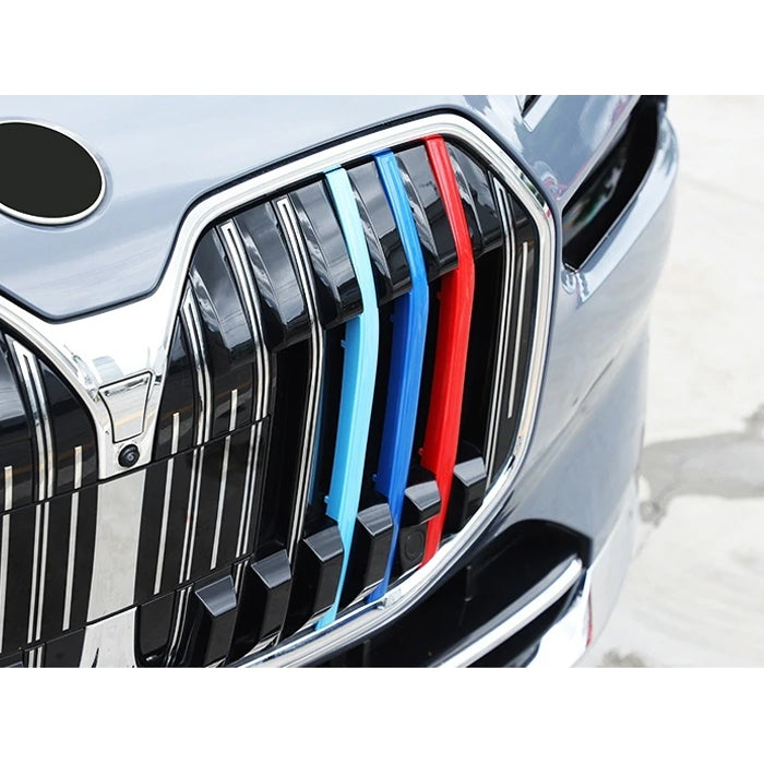 BMW 7シリーズ G70 フロント グリル カバー 新型 グリルカバー 3色 アクセサリー カスタム パーツ カスタムパーツ 交換 グリルカバー グリルフィン グリルインサート グリルバー インサートトリム 外装 エアロ