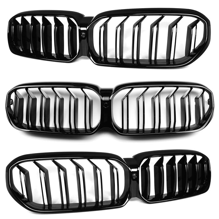 BMW 5シリーズ G30 G31 LCI 後期 ダブルフィン グリル グロスブラック ダブル フィン 交換 エアロ 外装 キドニーグリル フロントグリル 外装 アクセサリー カスタム パーツ カスタムパーツ ドレスアップ