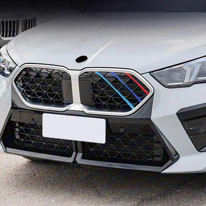 BMW X2 U10 フロント グリル カバー 新型 グリルカバー 3色 アクセサリー カスタム パーツ カスタムパーツ 交換 グリルフィン グリルインサート グリルバー インサートトリム 外装 エアロ