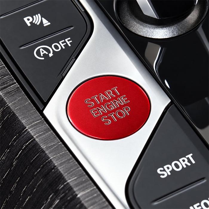 BMW アルミ製 エンジン スタートボタン カバー F40 F44 G42 G01 G02 G20 G21 G22 G14 G05 G06 G07 G29 など スタート ストップ ボタン カバー リング ステッカー アクセサリー カスタム パーツ カスタムパーツ 内装 ドレスアップ
