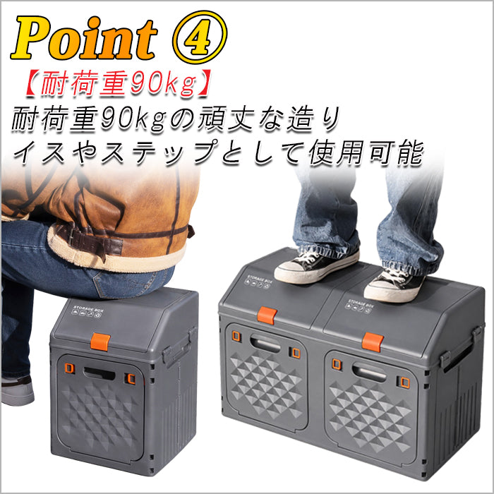 車 収納 ボックス トランク 折り畳み 折りたたみ BOX コンテナ カゴ 工具 小物 おもちゃ 便利グッズ 洗車 グッズ 道具 アウトドア キャンプ 大容量 ラゲッジ 買い物 椅子 いす 丈夫 頑丈 車の収納