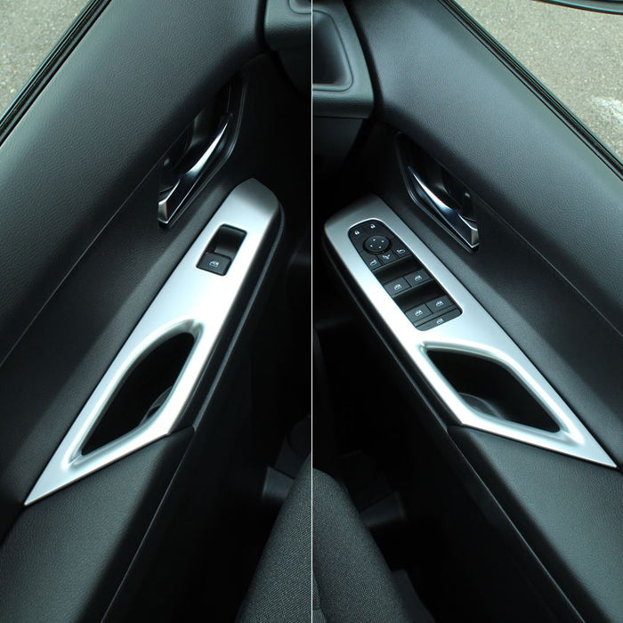 セレナ C28 ウィンドウスイッチ パネル カバー 2点セット 1台分 サテンシルバー ピアノブラック トリム ガーニッシュ ウインドウスイッチ ボタン パワーウィンドウ SERENA 新型 e-power 車用品 車内 アクセサリー カスタム パーツ