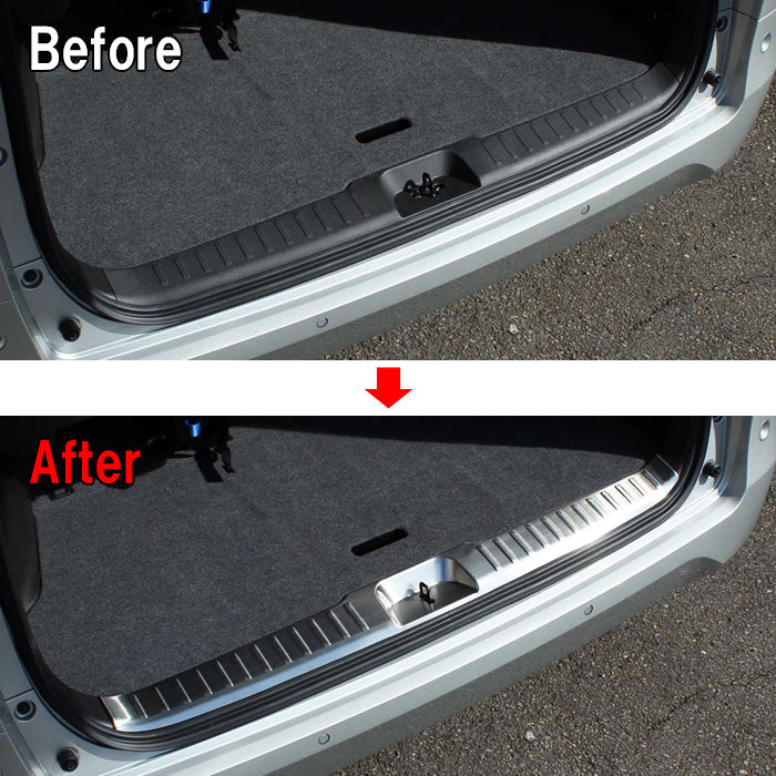 セレナ C28 ラゲッジ スカッフプレート リア 上段 ガード プロテクター ステンレス製 トランク ラゲッジルーム トリム ガーニッシュ SERENA 新型 e-power 車用品 車内 アクセサリー カスタム パーツ 内装 外装 ドレスアップ