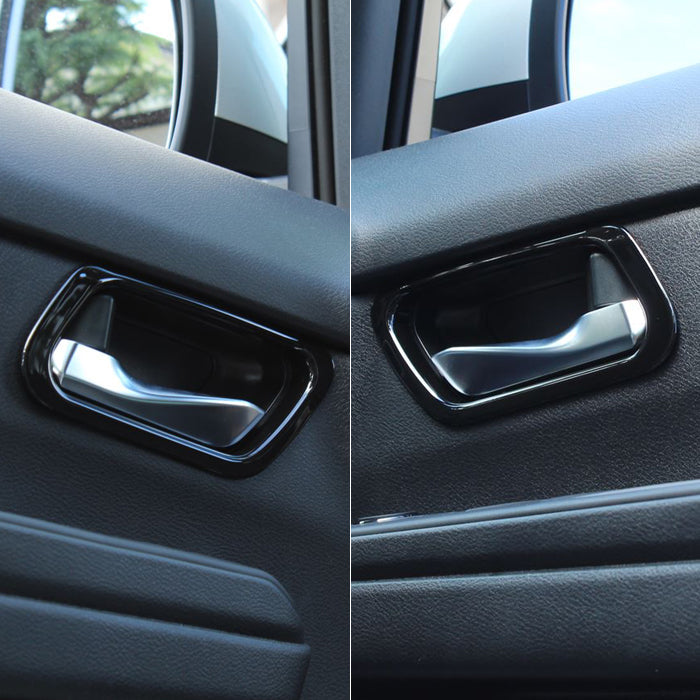 セレナ C28 インナー ドアハンドル パネル カバー 2点セット フロント用 1台分 サテンシルバー ピアノブラック トリム ガーニッシュ SERENA 新型 e-power 車用品 車内 アクセサリー カスタム パーツ 内装 外装 ドレスアップ