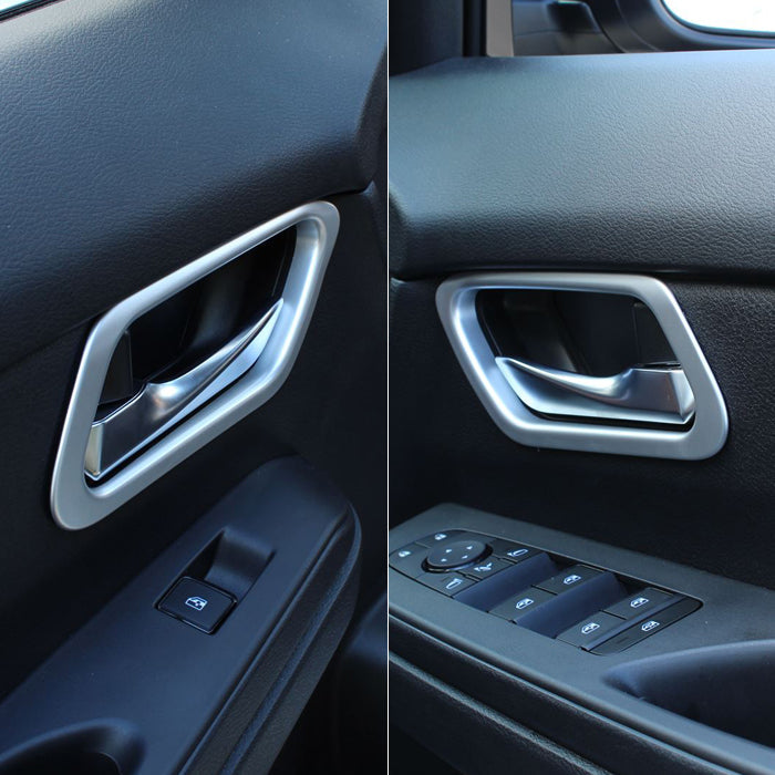 セレナ C28 インナー ドアハンドル パネル カバー 2点セット フロント用 1台分 サテンシルバー ピアノブラック トリム ガーニッシュ SERENA 新型 e-power 車用品 車内 アクセサリー カスタム パーツ 内装 外装 ドレスアップ