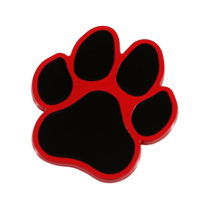 犬 足跡 エンブレム 亜鉛合金製 汎用 車  肉球 いぬ イヌ DOG ドッグ猫 熊 ネコ ねこ クマ くま デカール ステッカー かわいい オシャレ 愛犬 アクセサリー カスタム パーツ ドレスアップ 外装
