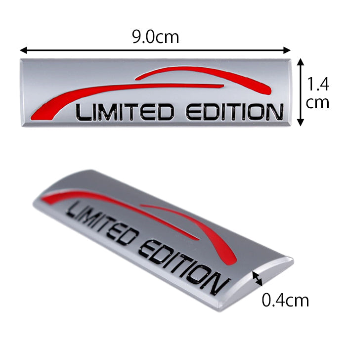 LIMITED EDITION エンブレム リミテッドエディション 亜鉛合金製 車 ステッカー シール 3Dメタル 汎用 アクセサリー カスタム パーツ カスタムパーツ ドレスアップ 外装