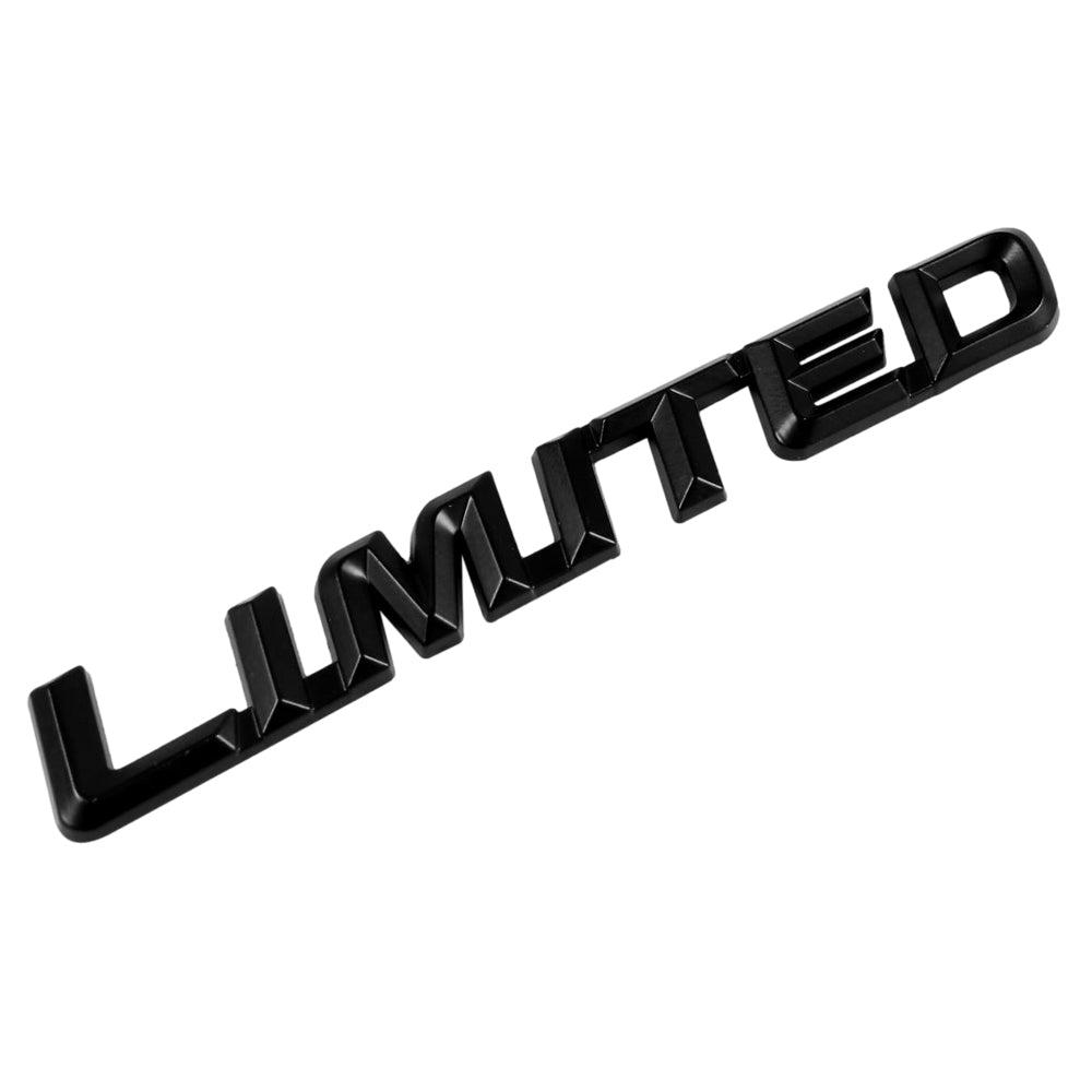 LIMITED エンブレム メタル製 リミテッド リア サイド 車 suzuki トヨタ スズキ ホンダ スバル マツダ ダイハツ 三菱 ミツビシ 日産 ニッサン などに 軽自動車 普通車 トラック 軽トラ JDM USDM アクセサリー カスタム パーツ カスタムパーツ