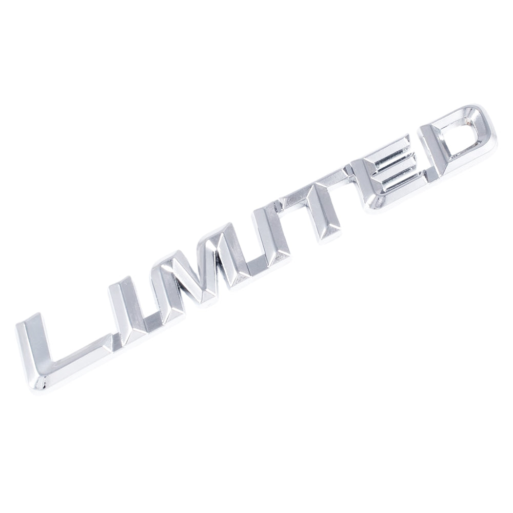 LIMITED エンブレム メタル製 リミテッド リア サイド 車 suzuki トヨタ スズキ ホンダ スバル マツダ ダイハツ 三菱 ミツビシ 日産 ニッサン などに 軽自動車 普通車 トラック 軽トラ JDM USDM アクセサリー カスタム パーツ カスタムパーツ