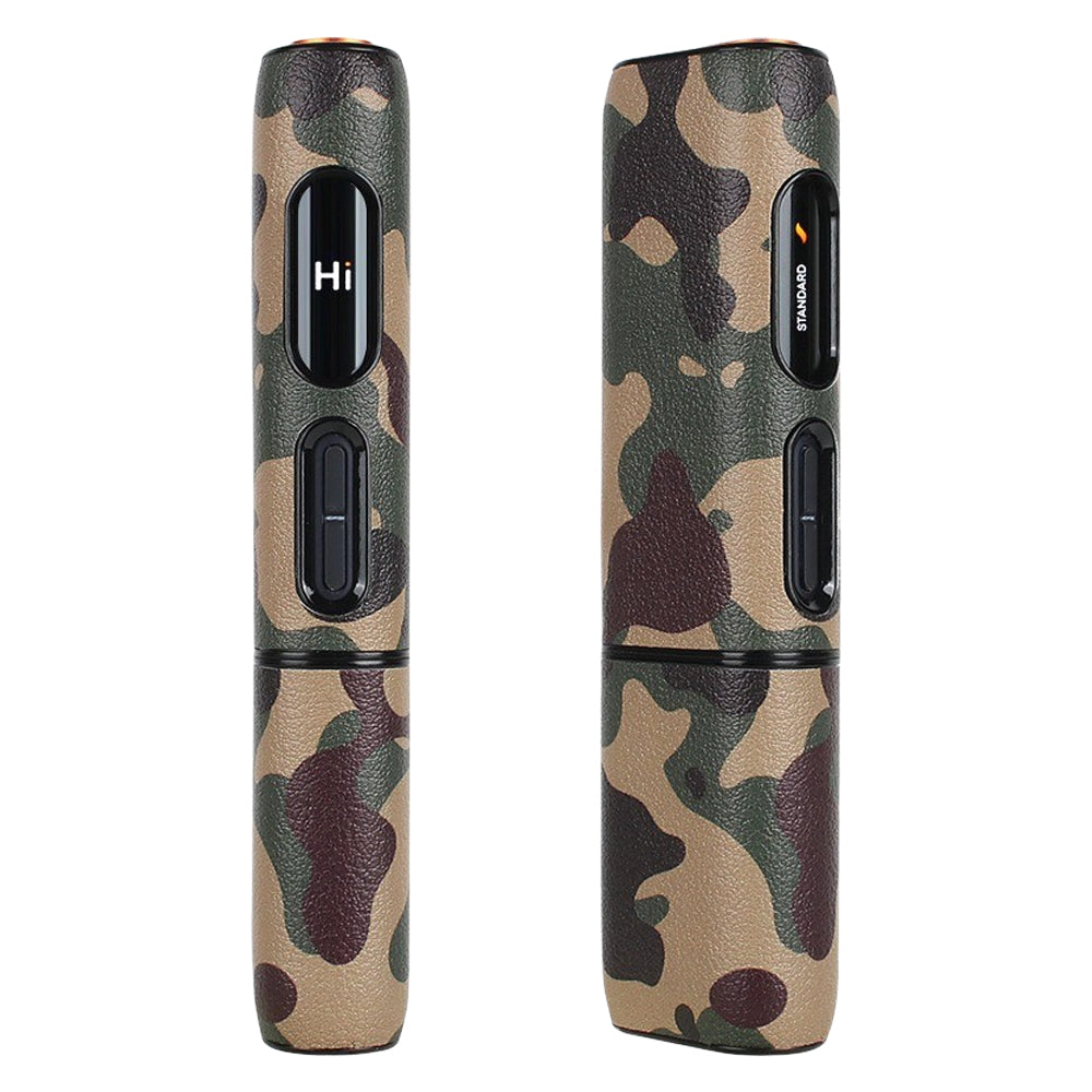 glo HILO 専用 カバー ハードタイプ グロー ヒーロ 専用 ケース スリーブ 収納 レザー タバコ スティック 充電 アクセサリー 耐衝撃 迷彩 ヒョウ柄 豹柄