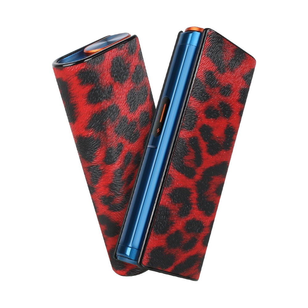 glo HILO puls 専用 カバー ハードタイプ グロー ヒーロ プラス 専用 ケース スリーブ 収納 レザー タバコ スティック 充電 アクセサリー 耐衝撃 迷彩 ヒョウ柄 豹柄